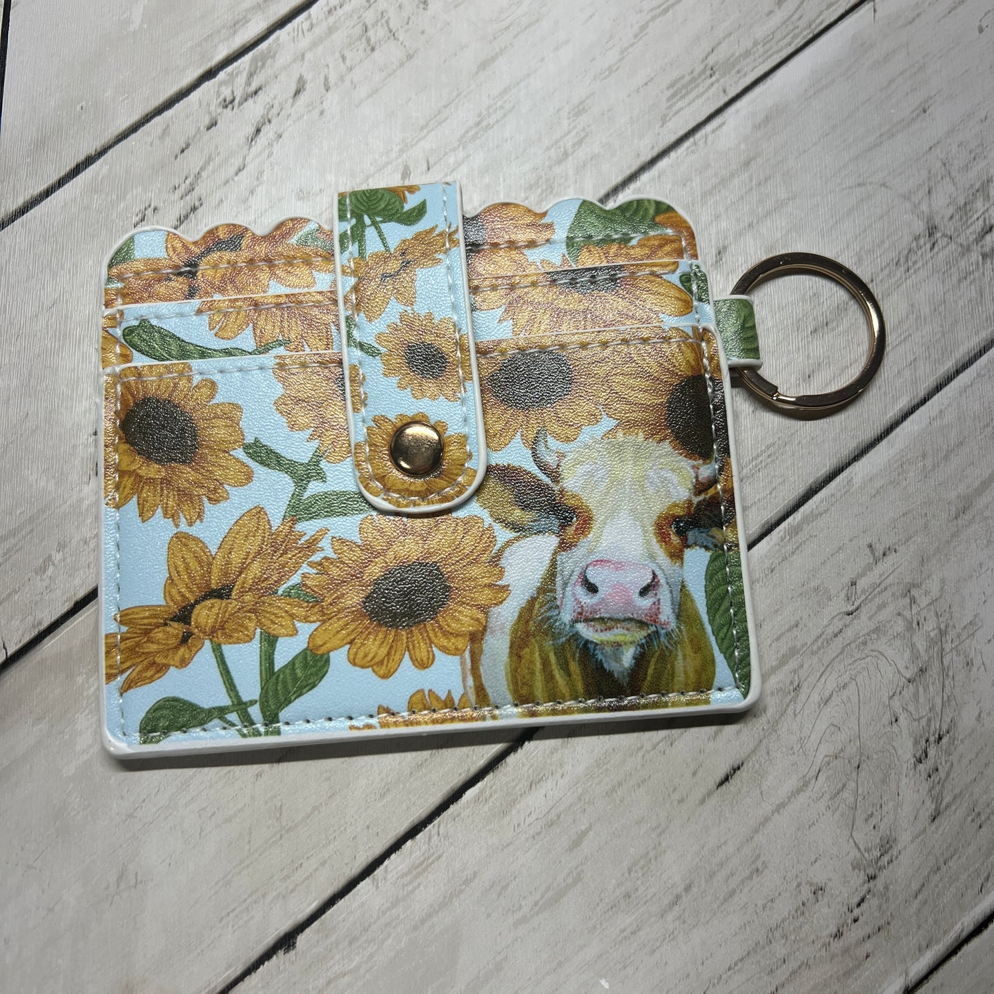 Brown Cow Sunflower Wallet